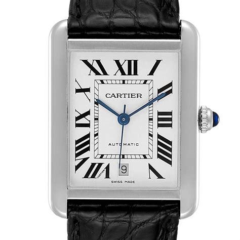 cartier men watches|stainless steel cartier watch men's.